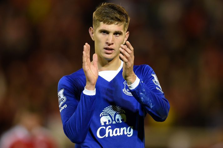John Stones, leikmaður Everton, eftir leikinn gegn uppeldisfélaginu í gær.