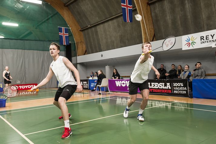 Davíð Bjarni Björnsson og Kristofer Darri Finnsson keppa á Reykjavíkurleikunum.