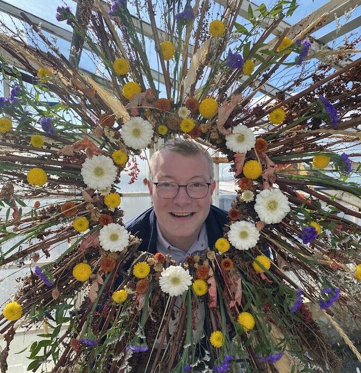 Á blómstrandi dögum í Hveragerði