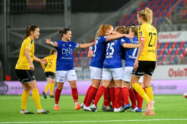 Vålerenga vann Lilleström í bikarúrslitum Noregs í dag og Ingibjörg Sigurðardóttir er því tvöfaldur meistari á sínuf fyrsta ári hjá félaginu.