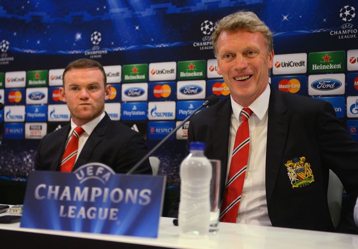 Wayne Rooney var fyrirliði Manchester United þegar David Moyes stýrði liðinu.