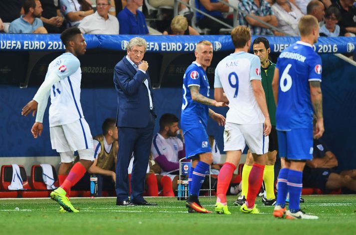 Roy Hodgson í leiknum á móti Íslandi.