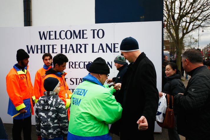 Frá heimavelli Tottenham.