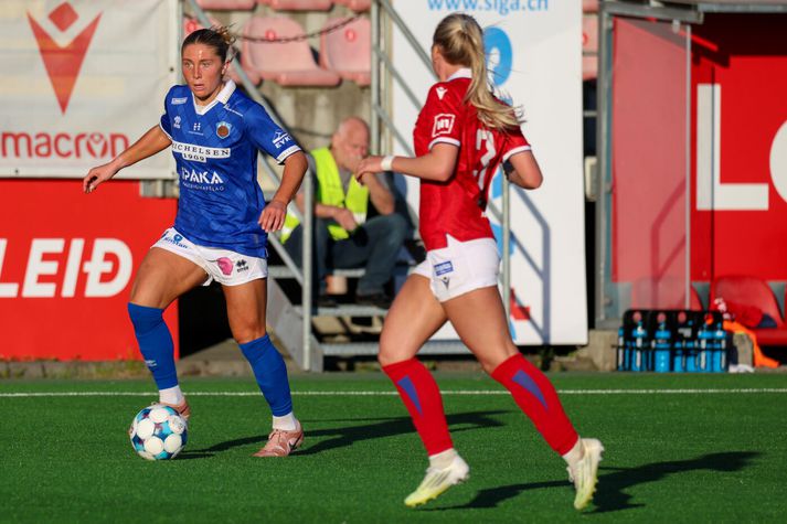 Taylor Hamlett skorað sigurmark Fram í kvöld.