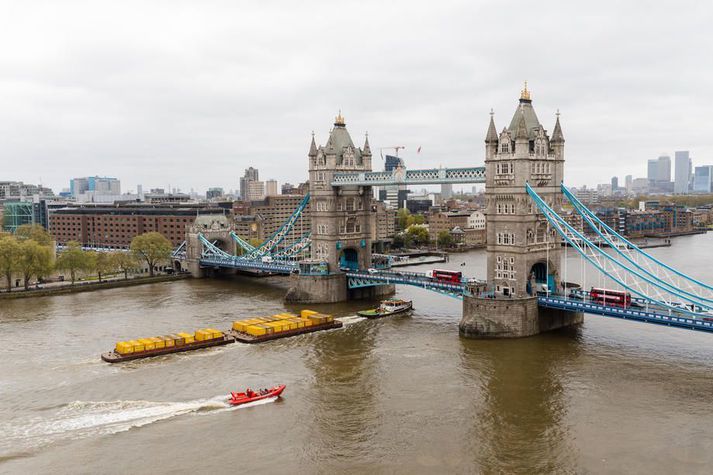 Turnbrúin í London er hátt í 130 ára gömul.