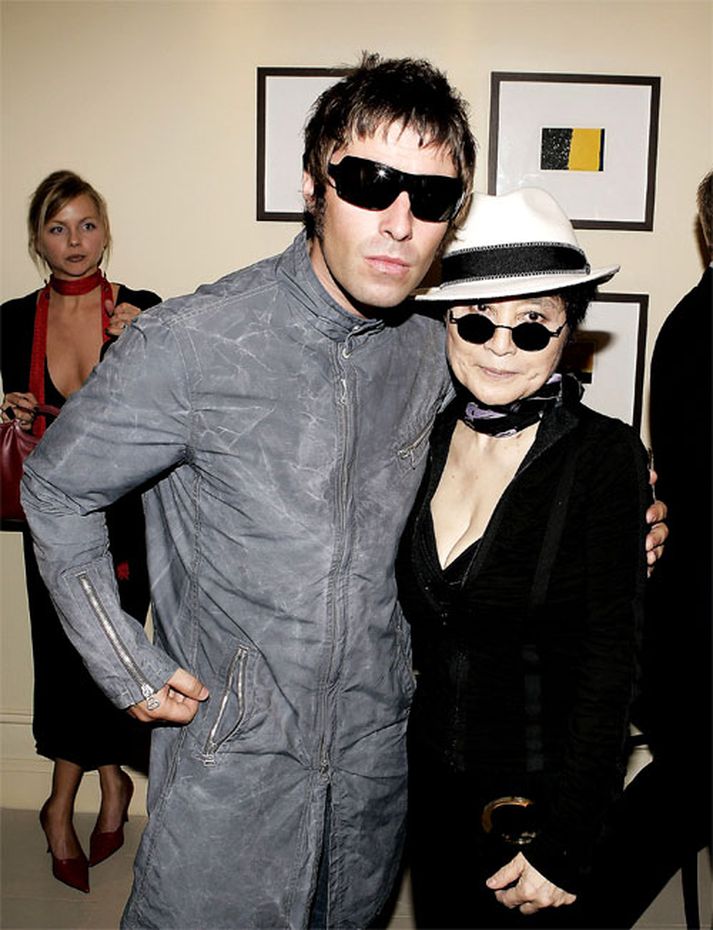 Hér eru Liam og Yoko saman í partý fyrir Q-verðlaunin 2005.