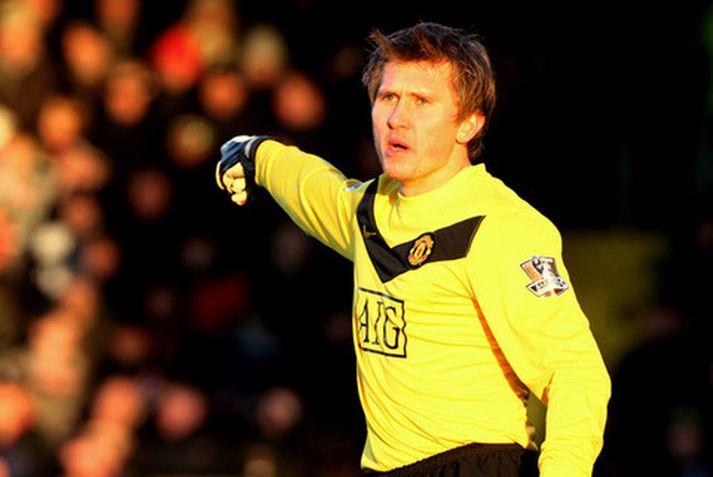 Tomasz Kuszczak í leik með United á síðustu leiktíð.