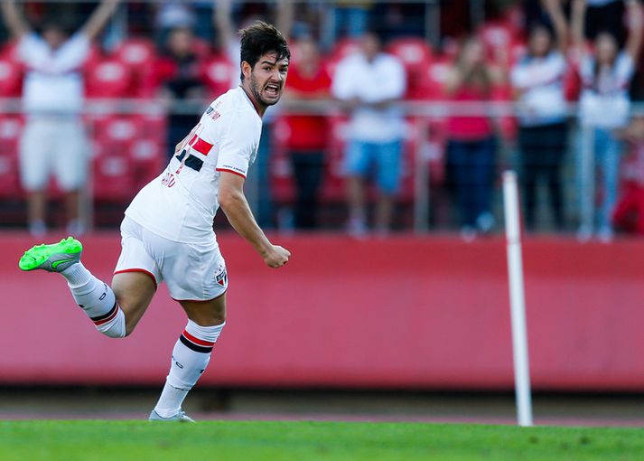 Alexandre Pato í leik með Sao Paulo í Brasilíu.