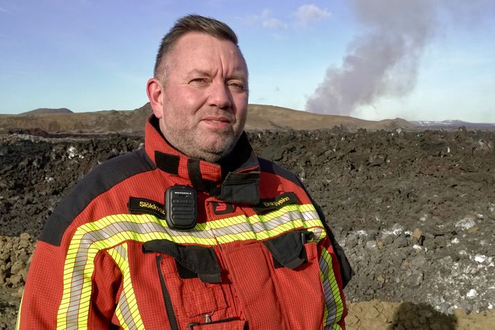 Einar Sveinn Jónsson, slökkviliðsstjóri í Grindavík, sagði slökkvistarf á gróðureldum við gosstöðvarnar hafa gengið vel í dag.