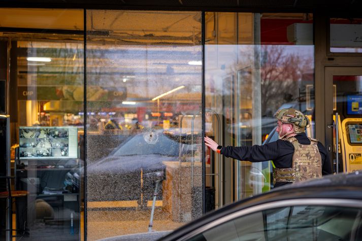 Lögreglan á vettvangi í Kænugarði.