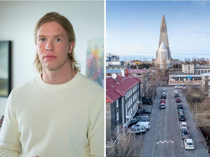 Auðunn Lúthersson segir íbúðina henta vel til kaffidrykkju, tónsmíða og sundferða.