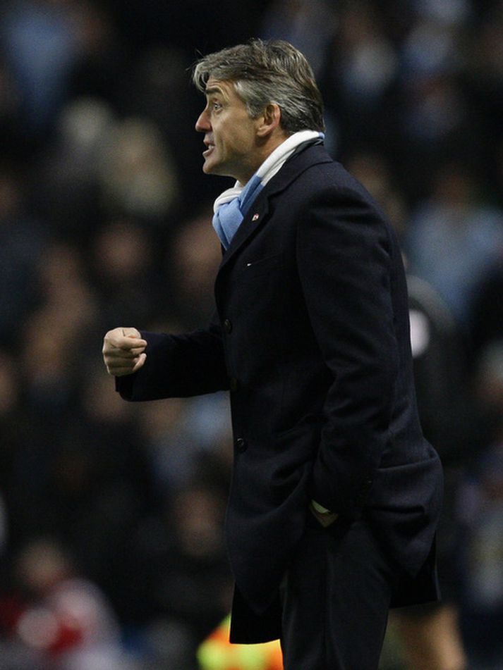Roberto Mancini, stjóri Manchester City.