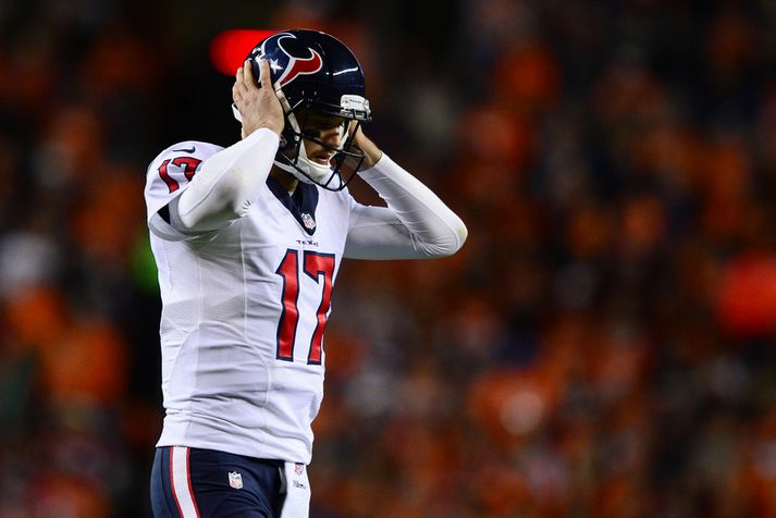 Brock Osweiler heyrði oft lítið fyrir baulinu í áhorfendum.