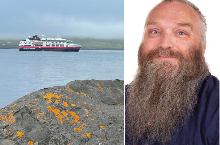 Rúnar Gunnarsson, yfirhafnarstjóri í Múlaþingi, segir fækkun skemmtiferðaskipa þungt högg fyrir ferðaþjónustu á svæðinu. Til vinstri má sjá skemmtiferðaskip á leið til hafnar í Borgarfirði eystri.