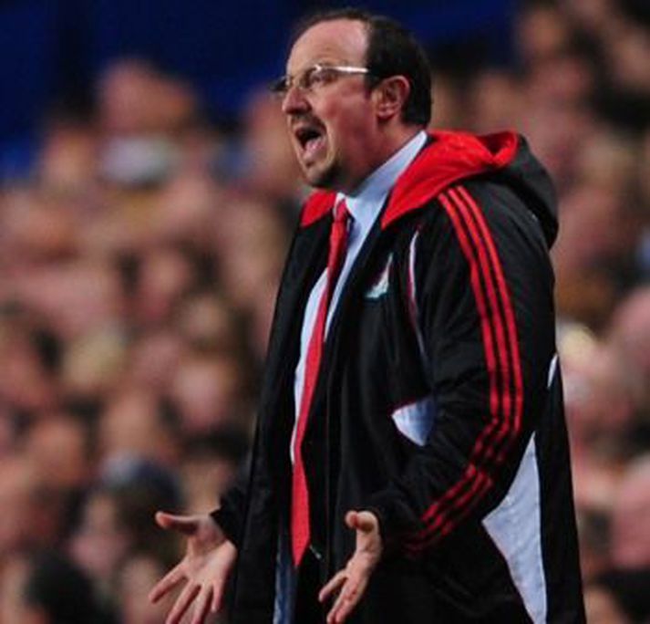 Rafael Benítez, stjóri Liverpool.