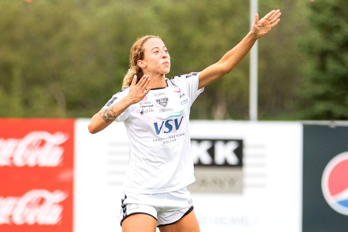 Annie Williams í leik með ÍBV í fyrra.