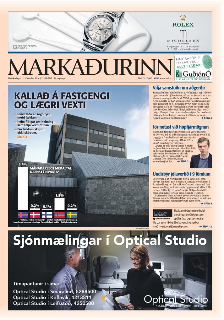 Nýjasta tölublað Markaðarins kom út í dag.