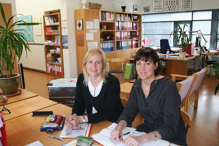 Elín og Oddfríður eiga erfiða en gefandi daga fyrir höndum.
mynd/rauði krossinn