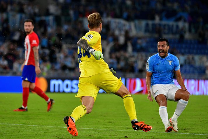 Ivan Provedel, markvörður Lazio, stal fyrirsögnunum í gær.