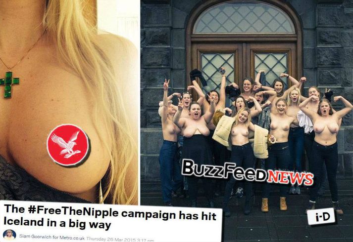 Buzzfeed, i-D og The Independent eru á meðal þeirra miðla sem fjallað hafa um frelsun geirvörtunnar á Íslandi.