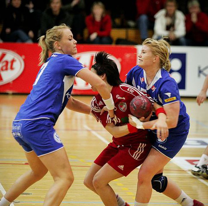 Hanna Guðrún Stefánsdóttir skoraði aðeins eitt mark gegn Stjörnunni á laugardaginn. 
