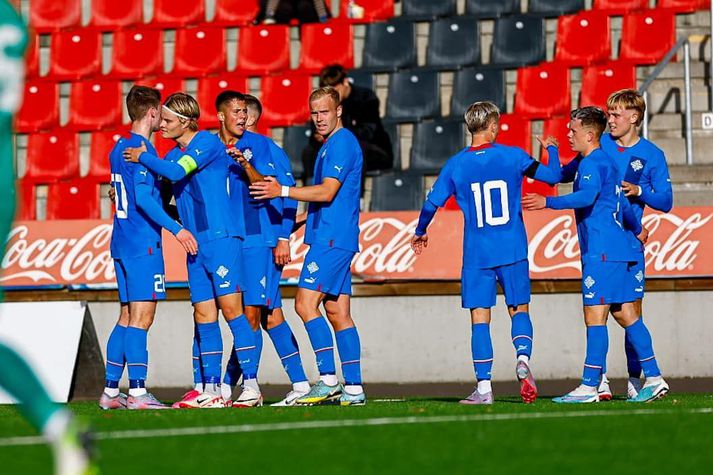 Frá leik u21 árs landsliðs Íslands fyrr á árinu