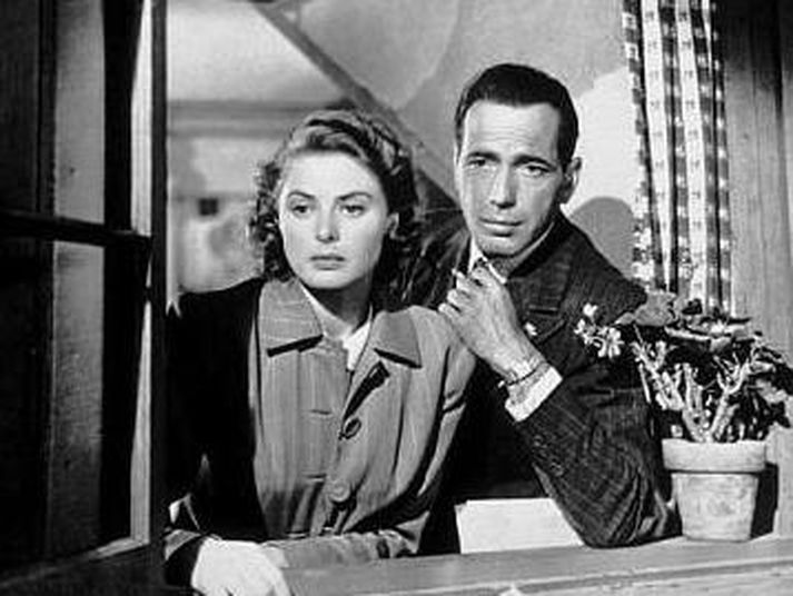 Ingrid Bergman og Humprey Bogart í Casablanca.
