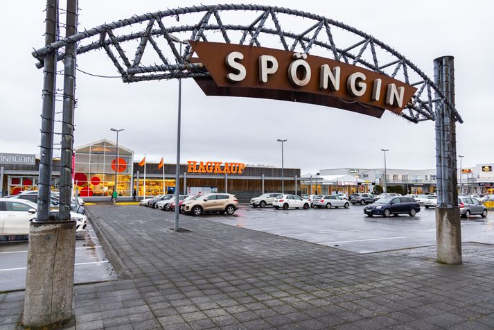 Svona lítur Spöngin út í dag. Einn veikleiki hennar að mati arkitekta er að hún er hönnuð fyrir fólk á einkabíl. 