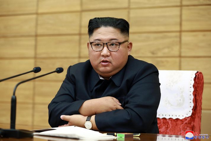 Kim Jong-un, einræðisherra Norður-Kóreu.
