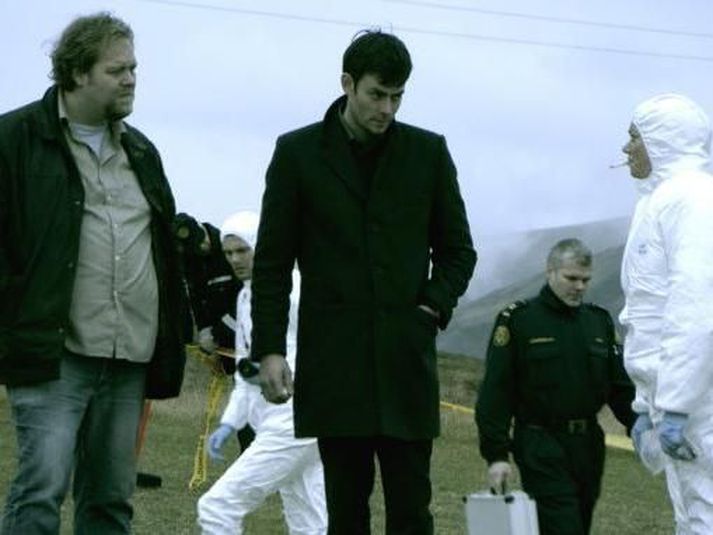 Frá tökum á Mannaveiðum. Mynd/ Reykjavikfilms.