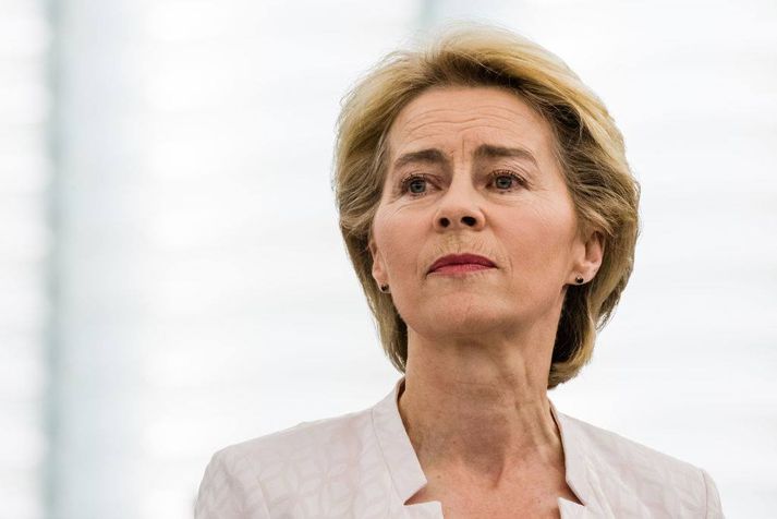 Von der Leyen er fyrsta konan til þess að verða forseti framkvæmdastjórnarinnar.