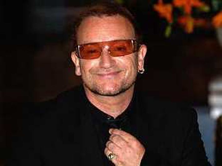 Bono sjálfur var mættur á ráðstefnu um Orku- og umhverfismál í Dublin á Írlandi.
