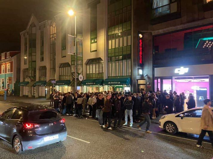 Fyrir utan skemmtistaðinn Auto við Lækjargötu í Reykjavík. Ljósmyndin er úr safni og tengist ekki efni fréttarinnar með beinum hætti.