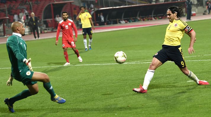 Falcao er hér að skora gegn Bahrain.