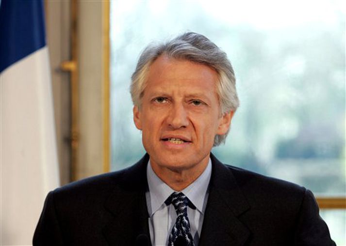 Jacques Chirac lét Dominque du Villepin drekka beiskan kaleik í dag