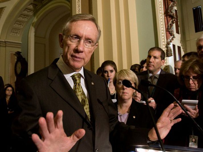 Harry Reid, leiðtogi demókrata í öldungadeild Bandaríkjaþings,