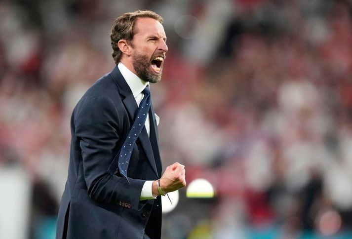 Gareth Southgate ætlar ekki að stökkva frá borði.