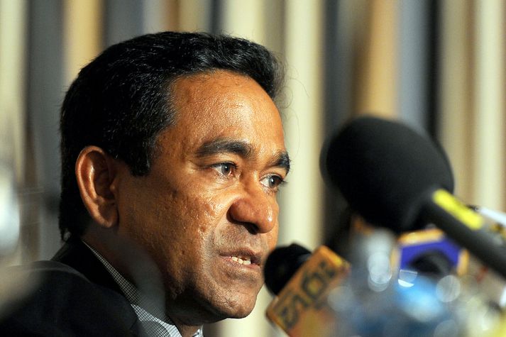 Abdulla Yameen, forseti Maldíveyja, er umdeildur.