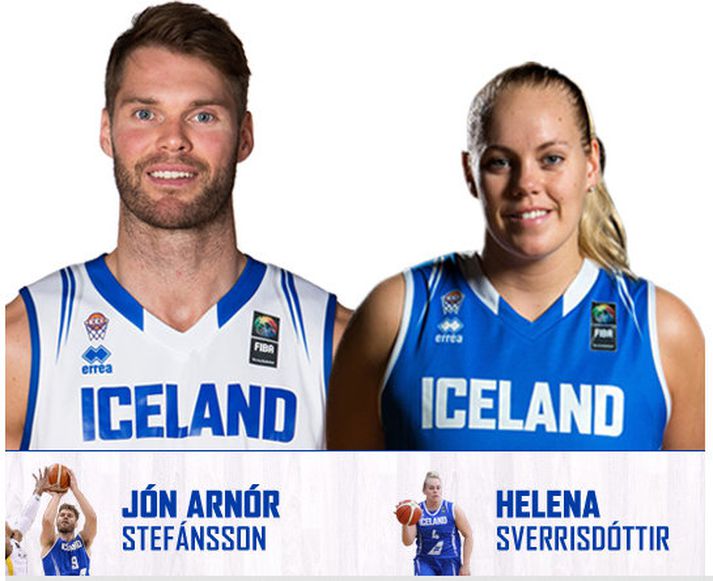 Jón Arnór Stefánsson og Helena Sverrisdóttir.