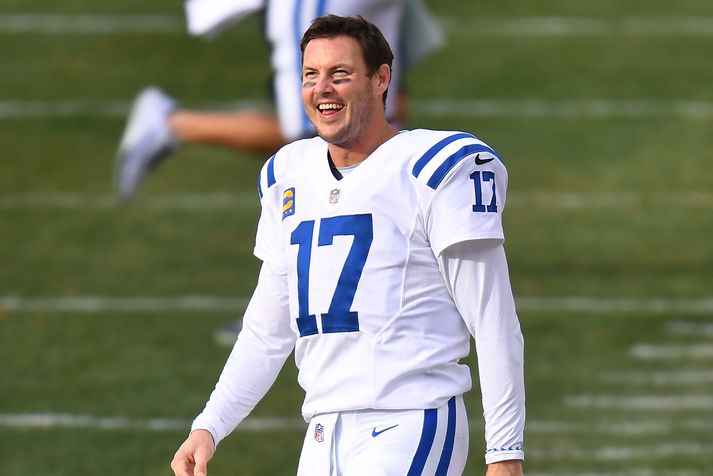 Philip Rivers er nýorðinn 44 ára gamall og lék síðast í NFL-deildinni fyrir fimm árum síðan.