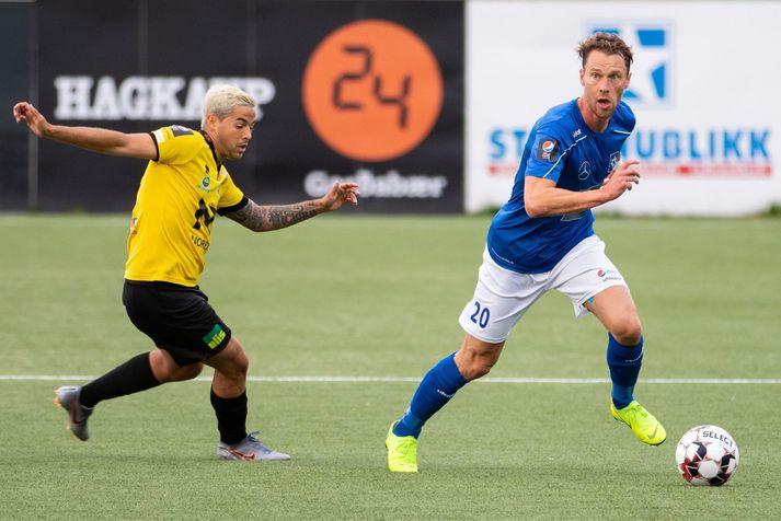 Eyjólfur Héðinsson í leik með Stjörnunni.