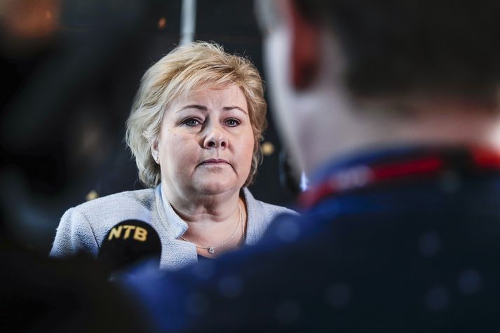 Erna Solberg hefur gegnt embætti forsætisráðherra Noregs frá árinu 2013.