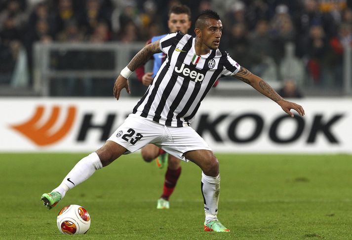 Arturo Vidal í leik með Juventus.