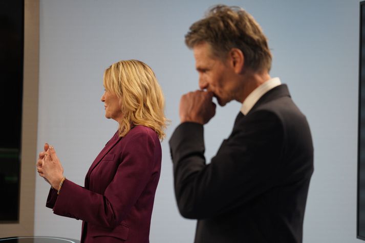 Heiða Björg Hilmisdóttir og Pétur Marteinsson berjast um fyrsta sætið.
