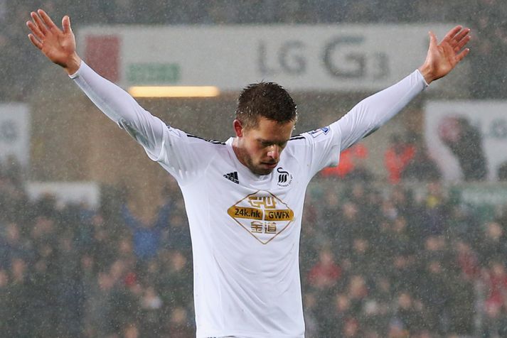 Gylfi Þór Sigurðsson hefur spilað frábærlega fyrir Swansea á tímabilinu.
