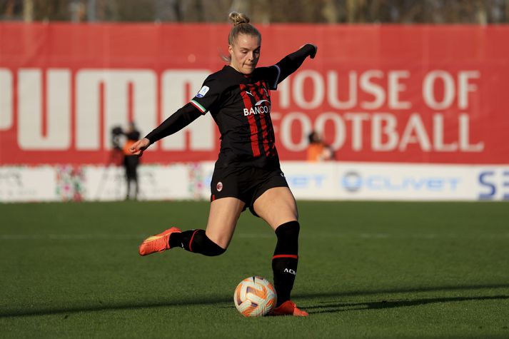 Guðný Árnadóttir lék allan leikinn fyrir Milan.