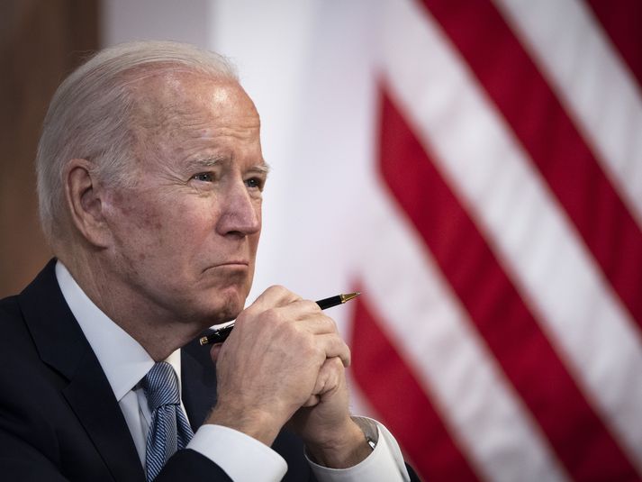 Biden dró ekkert úr ummælum sínum um einræðisherrann Pútín sem fremji þjóðarmorð, þegar hann var beðinn að skýra þau nánar.