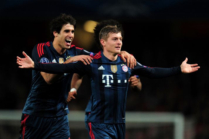 Kroos fagnar marki sínu gegn Arsenal