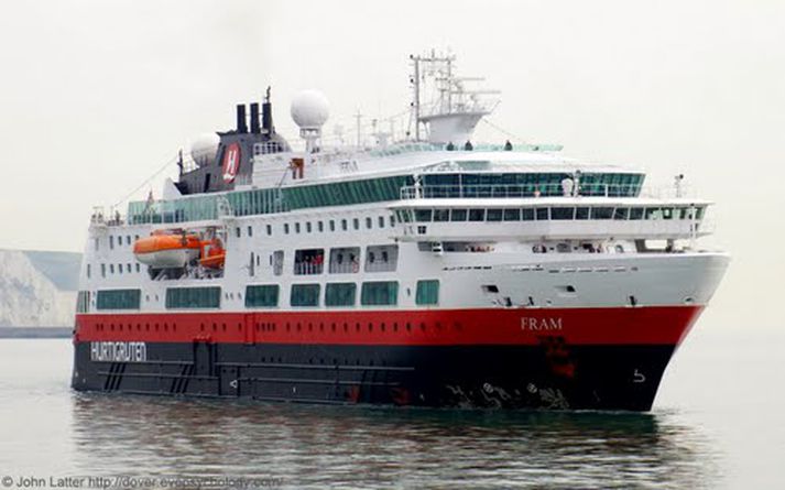 Fram er fyrsta skemmtiferðaskipið sem kemur til landsins í ár.