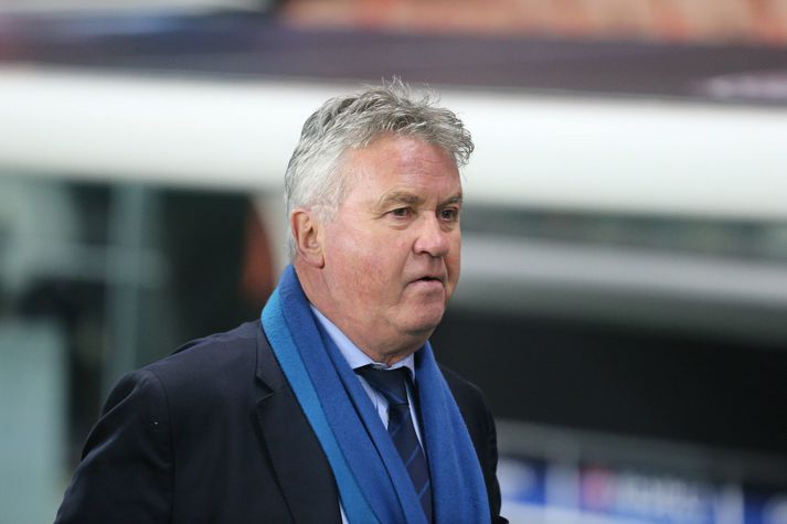 Hiddink fyrir leik Chelsea gegn PSG í síðustu viku.